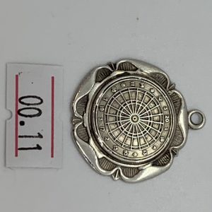 Antique Solid silver Pocket watch Albert chain Fob - ref 00.11
