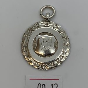 Antique Solid silver Pocket watch Albert chain Fob - ref 00.12