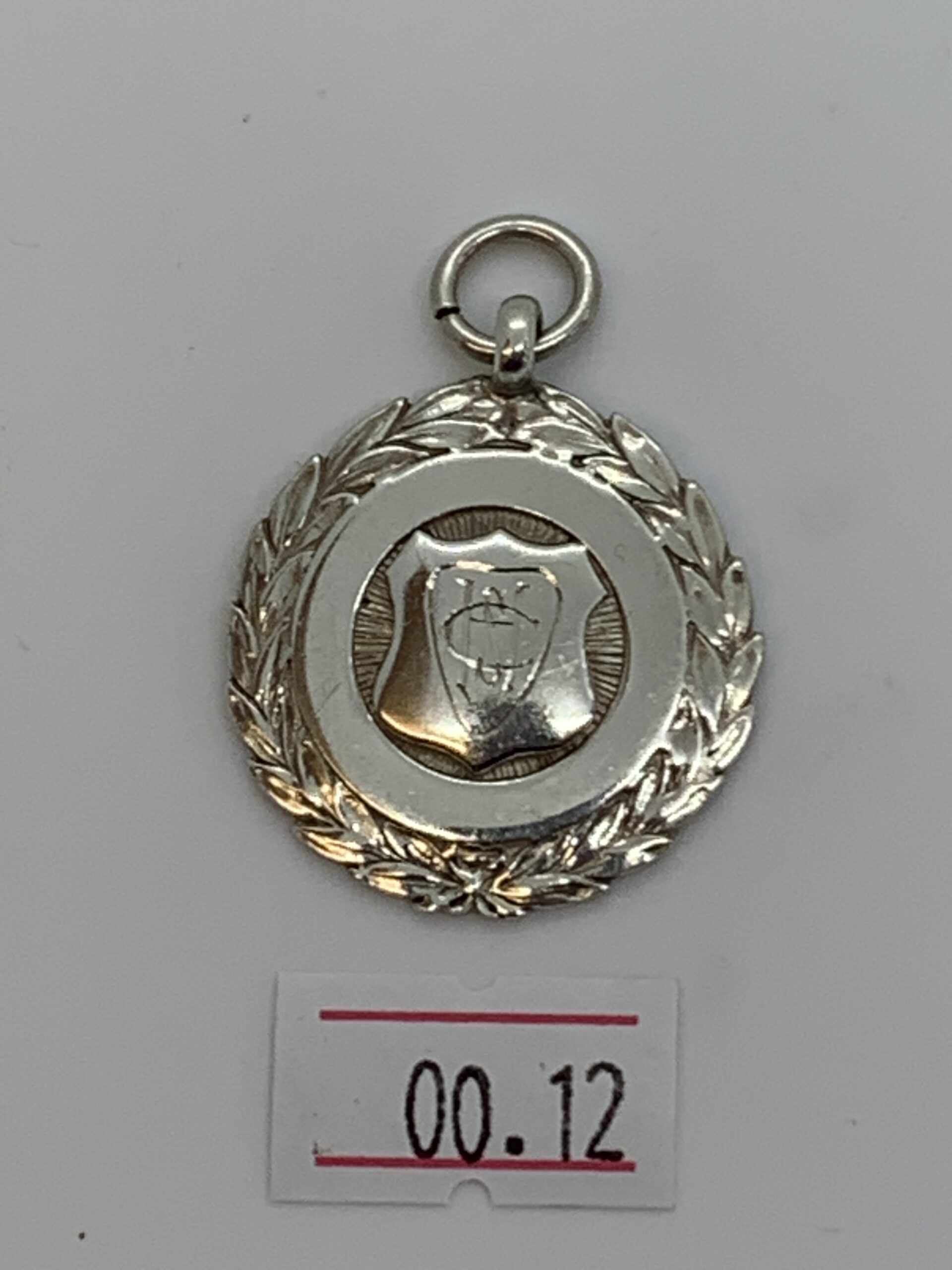 Antique Solid silver Pocket watch Albert chain Fob - ref 00.12