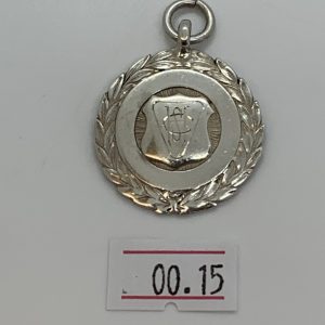 Antique Solid silver Pocket watch Albert chain Fob - ref 00.15