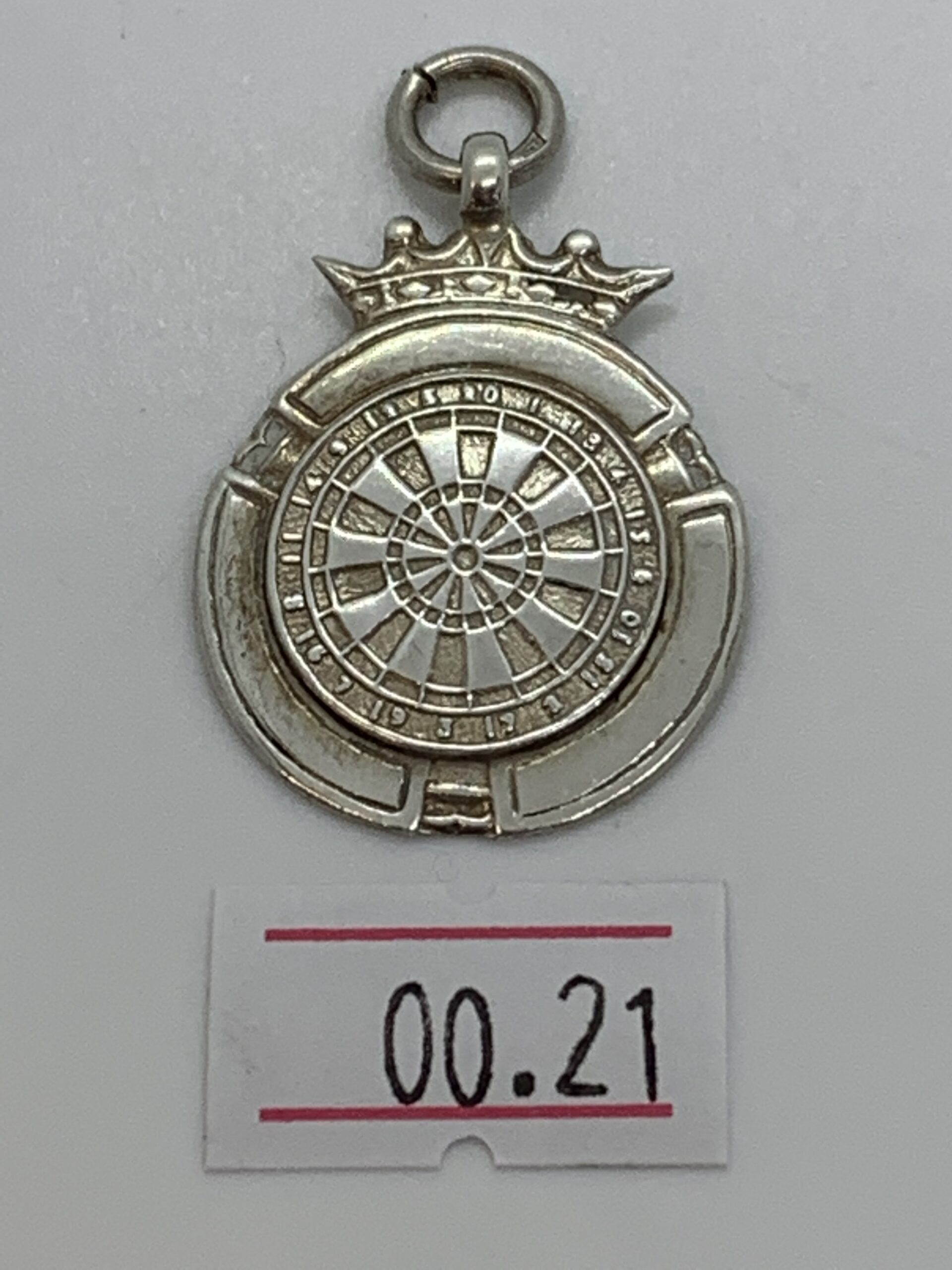 Antique Solid silver Pocket watch Albert chain Fob - ref 00.21