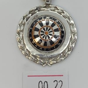 Antique Solid silver Pocket watch Albert chain Fob - ref 00.22