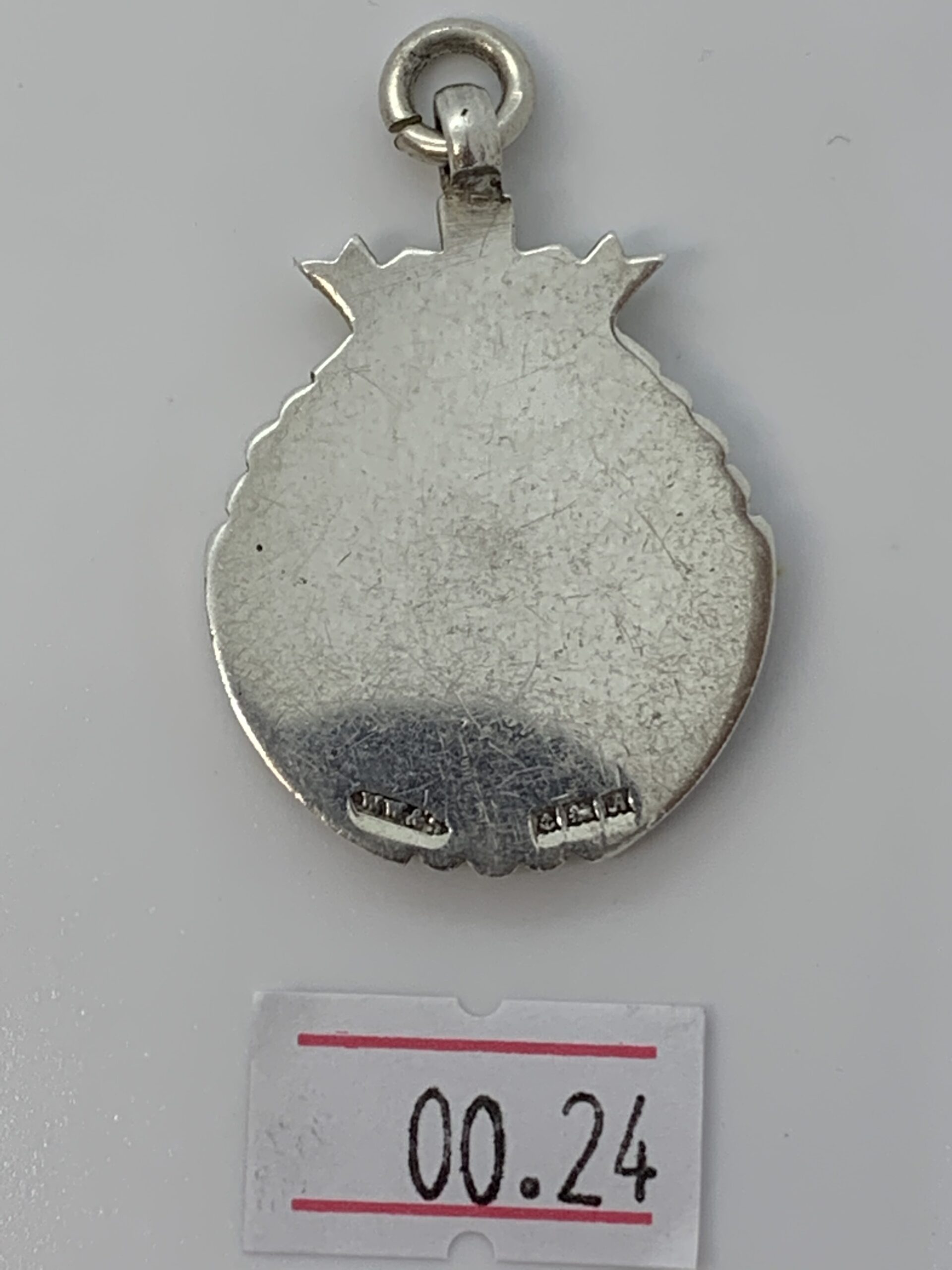 Antique Solid silver Pocket watch Albert chain Fob - ref 00.24 - Image 2