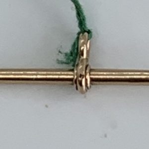 Antique 9ct Rose gold Albert chain T Bar 40mm Ref : 00.36