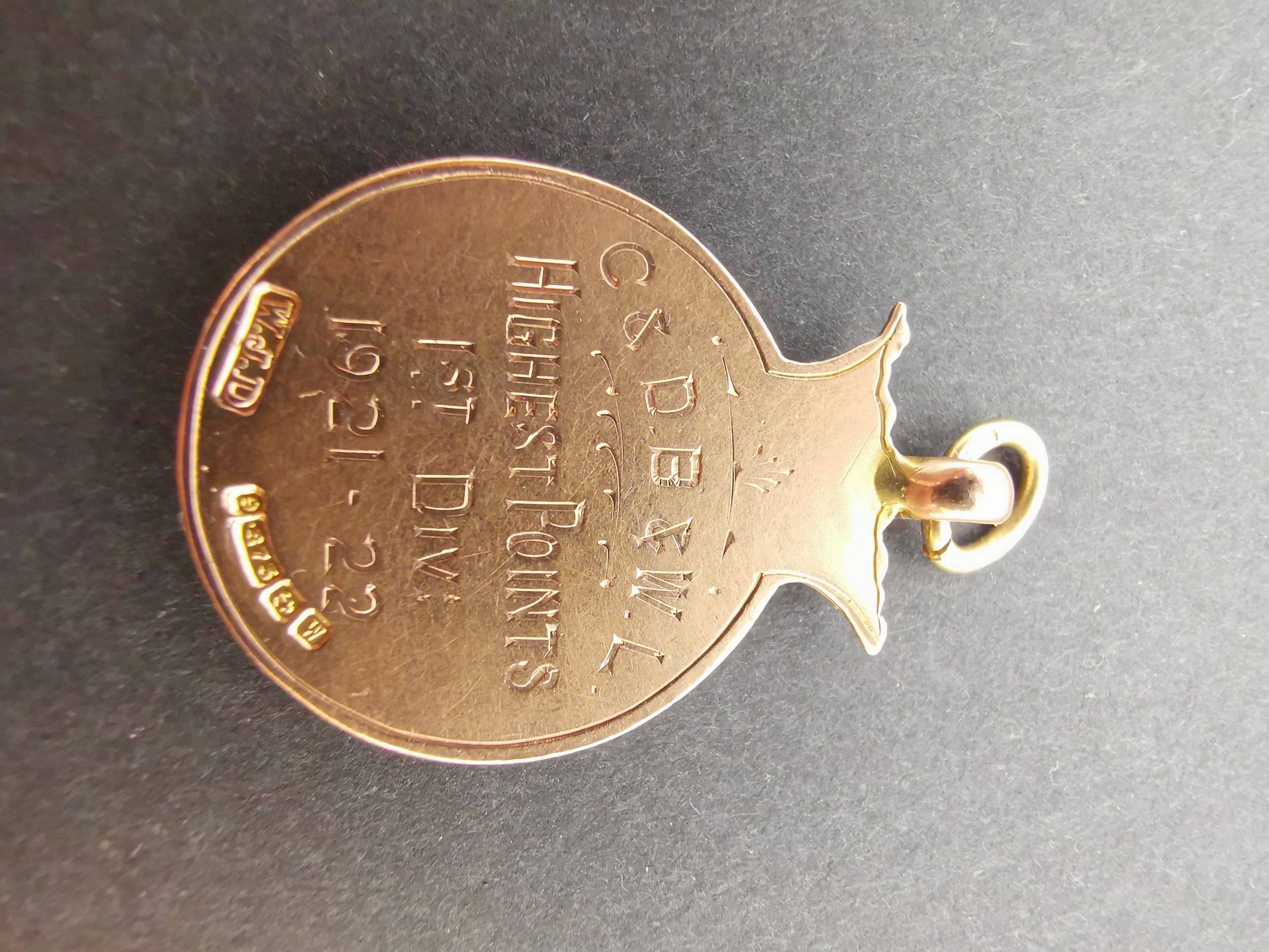 Antique Yellow and Rose Gold exquisitely detailed Fob. - Image 3