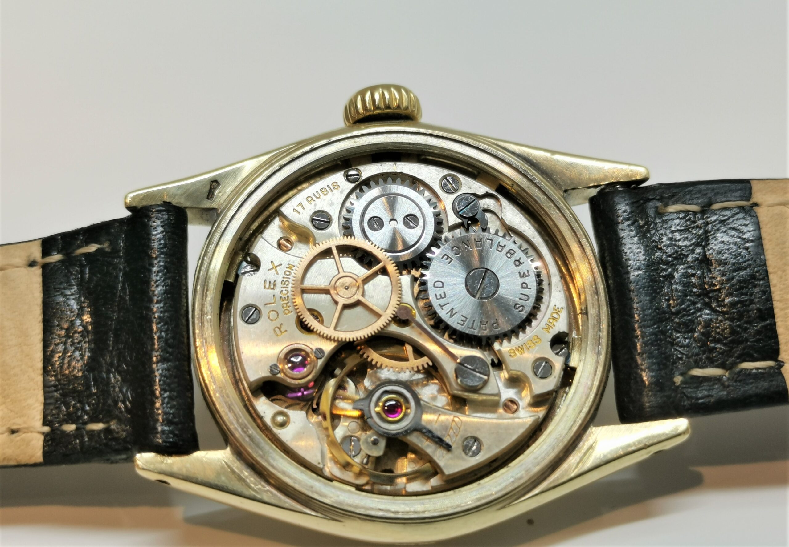 Gents 9ct Rolex 6020 Semi bubbleback 1952 Precision ( A lovely original piece ) - Image 5