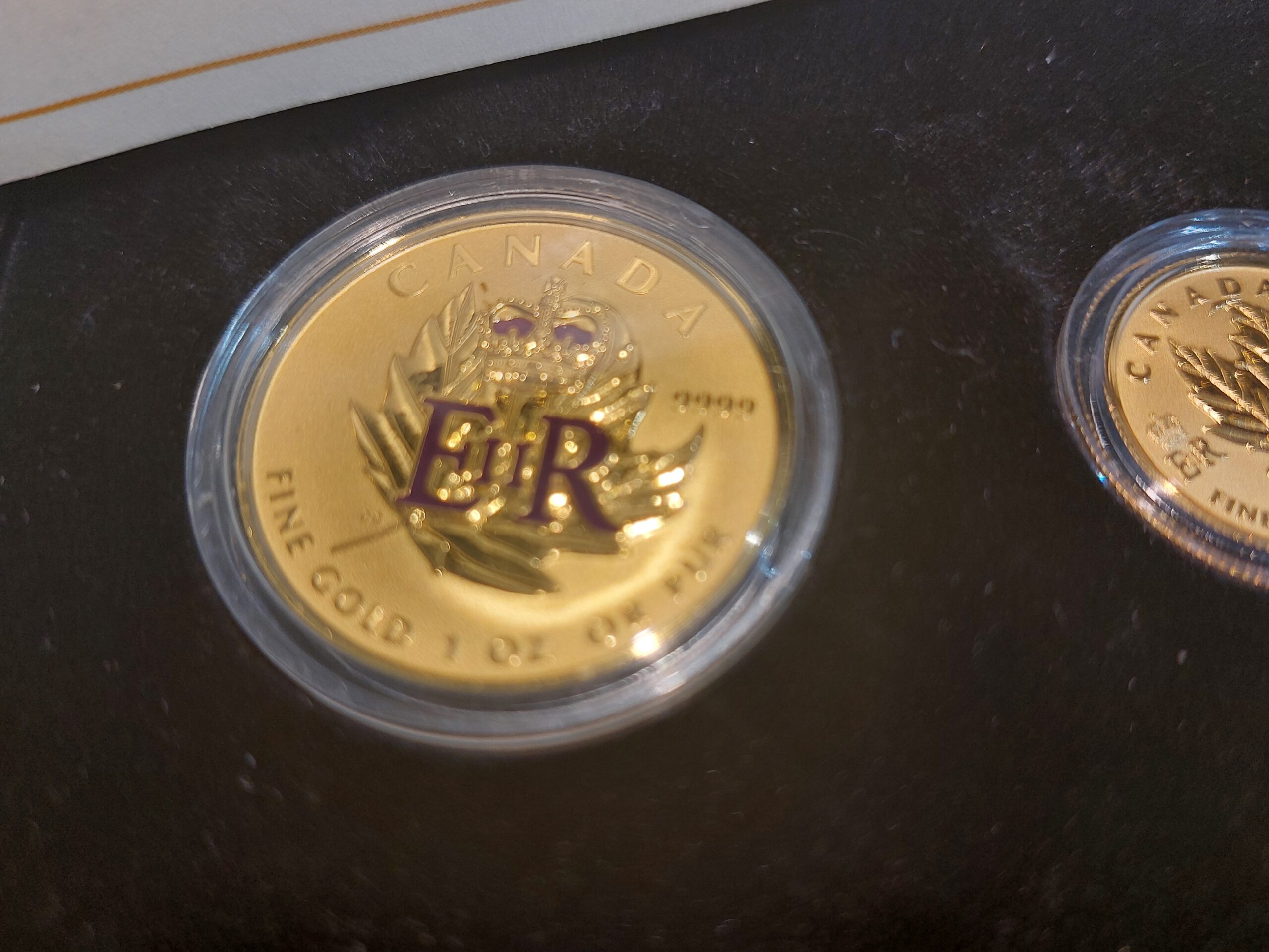 2016 pure gold Maple Leaf E.R. II Canadian Proof coin set 9999 Pure - Image 7