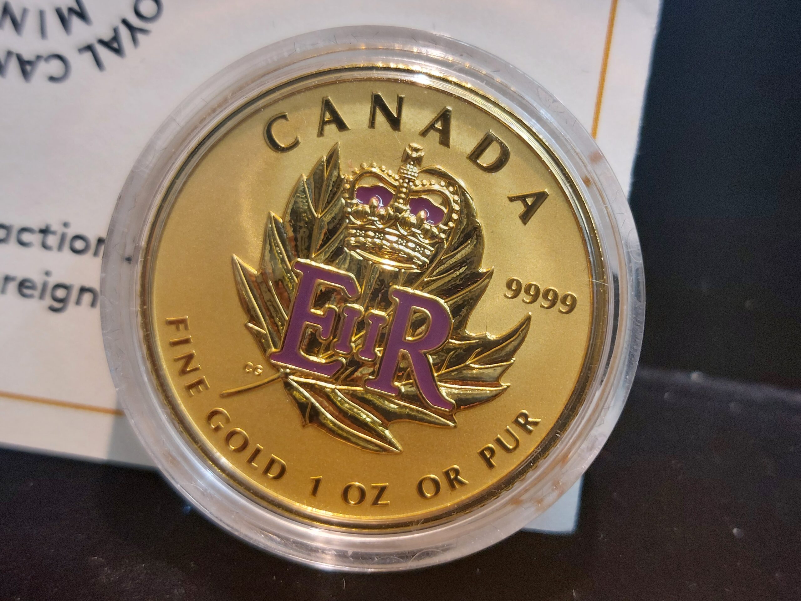 2016 pure gold Maple Leaf E.R. II Canadian Proof coin set 9999 Pure - Image 9