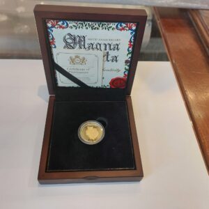 2015 Guernsey First strike Magna Carta £1 22ct gold proof coin No: 1 of 495