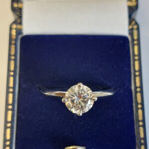 New Platinum and Natural Diamond Solitaire - 1.10ct - really pretty