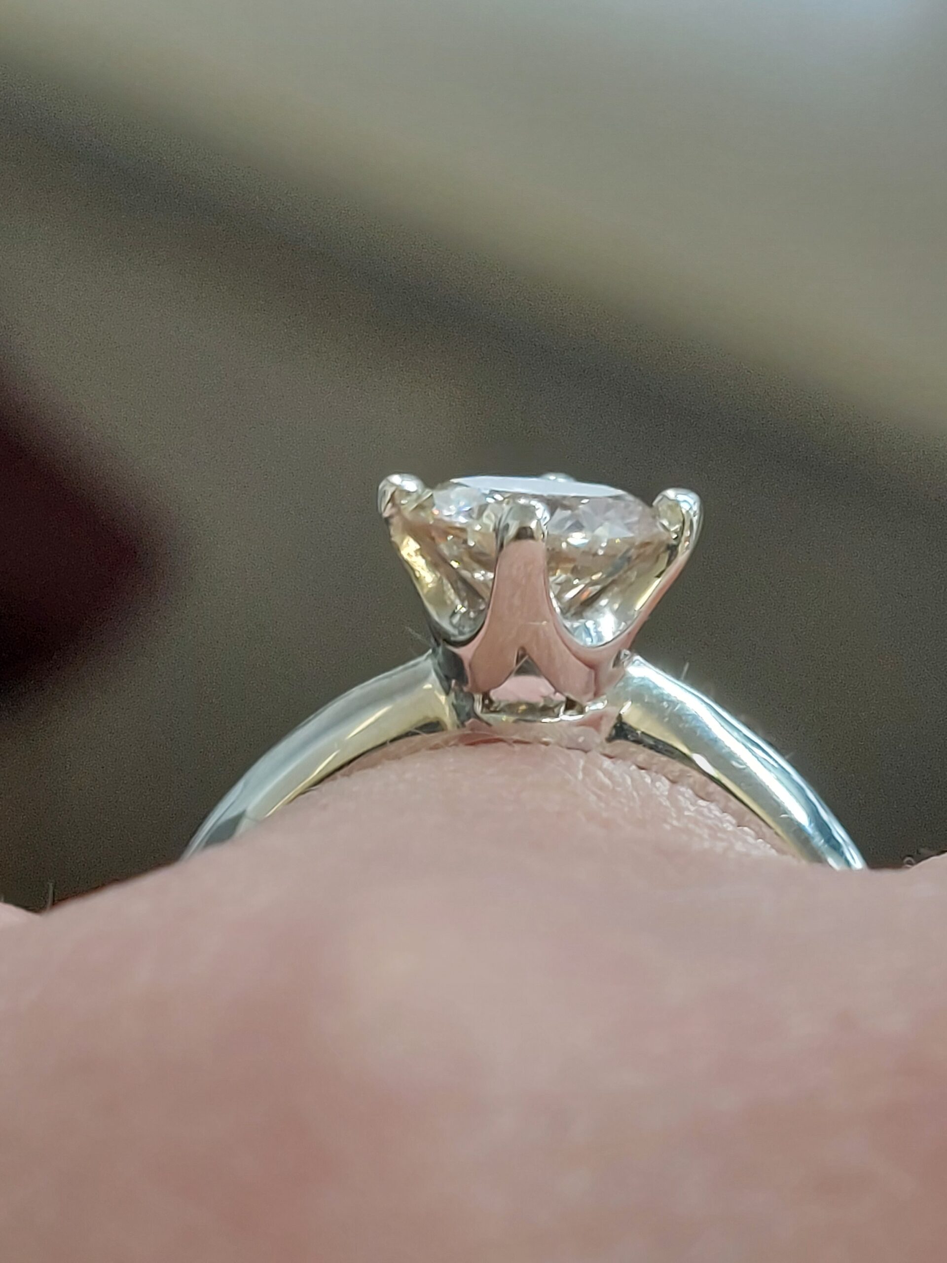New Platinum and Natural Diamond Solitaire - 1.10ct - really pretty - Image 7