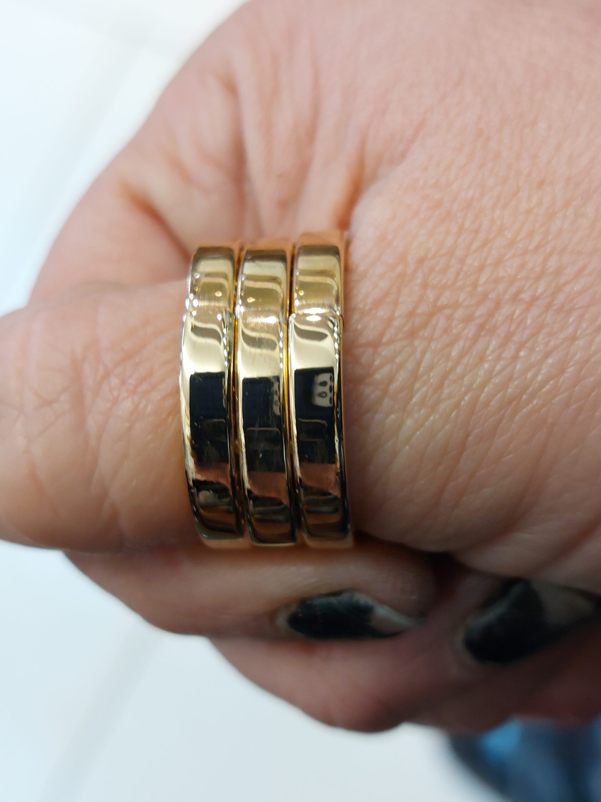 Unisex 18ct R/Gold & Natural Diamonds Bobby White Ring/Pendant-Stunning! - Image 2
