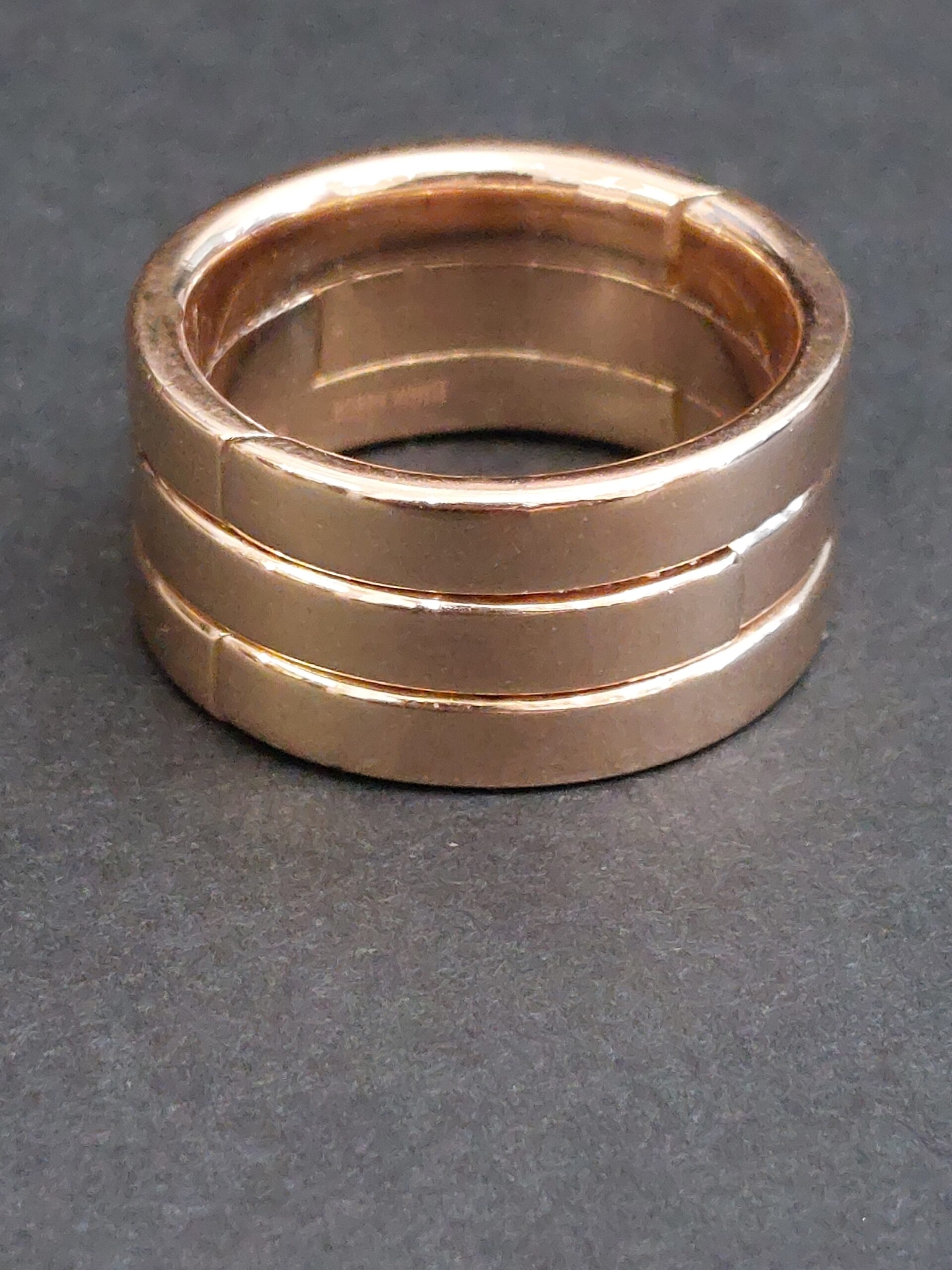 Unisex 18ct R/Gold & Natural Diamonds Bobby White Ring/Pendant-Stunning! - Image 5
