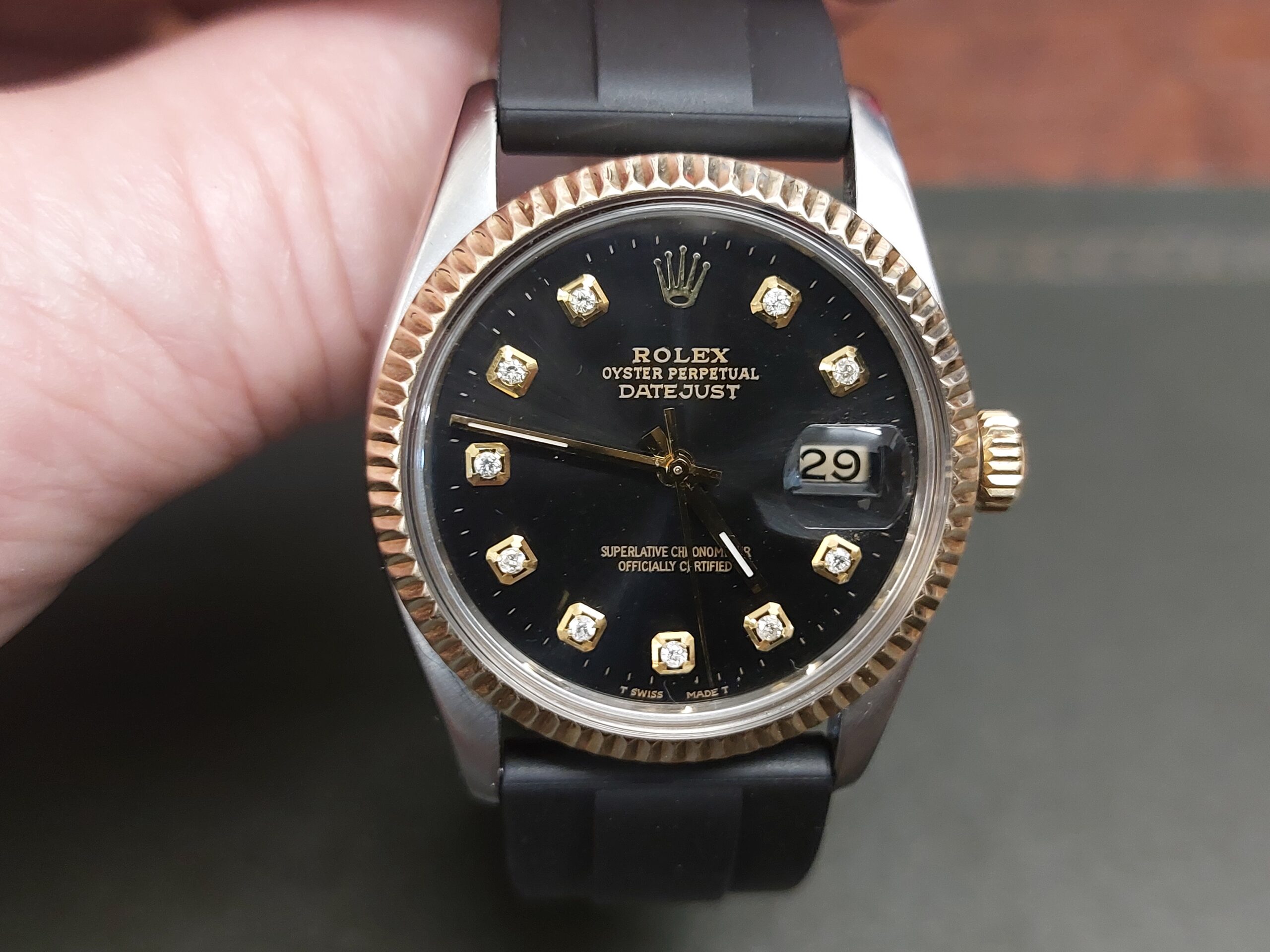 Rolex 16013 datejust 36mm S/steel & 18ct gold with Diamond dial ( great value ) - Image 4