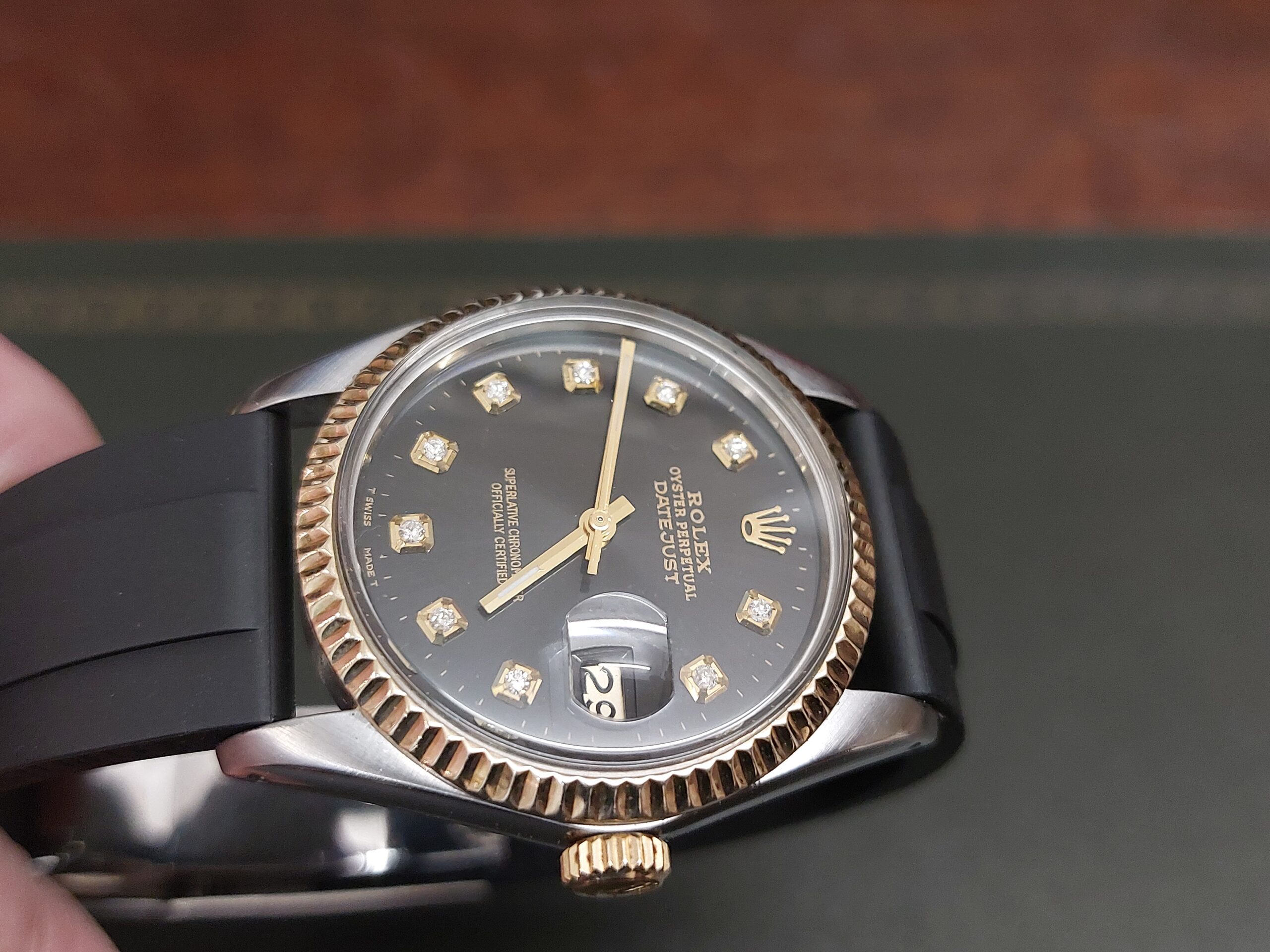 Rolex 16013 datejust 36mm S/steel & 18ct gold with Diamond dial ( great value ) - Image 9