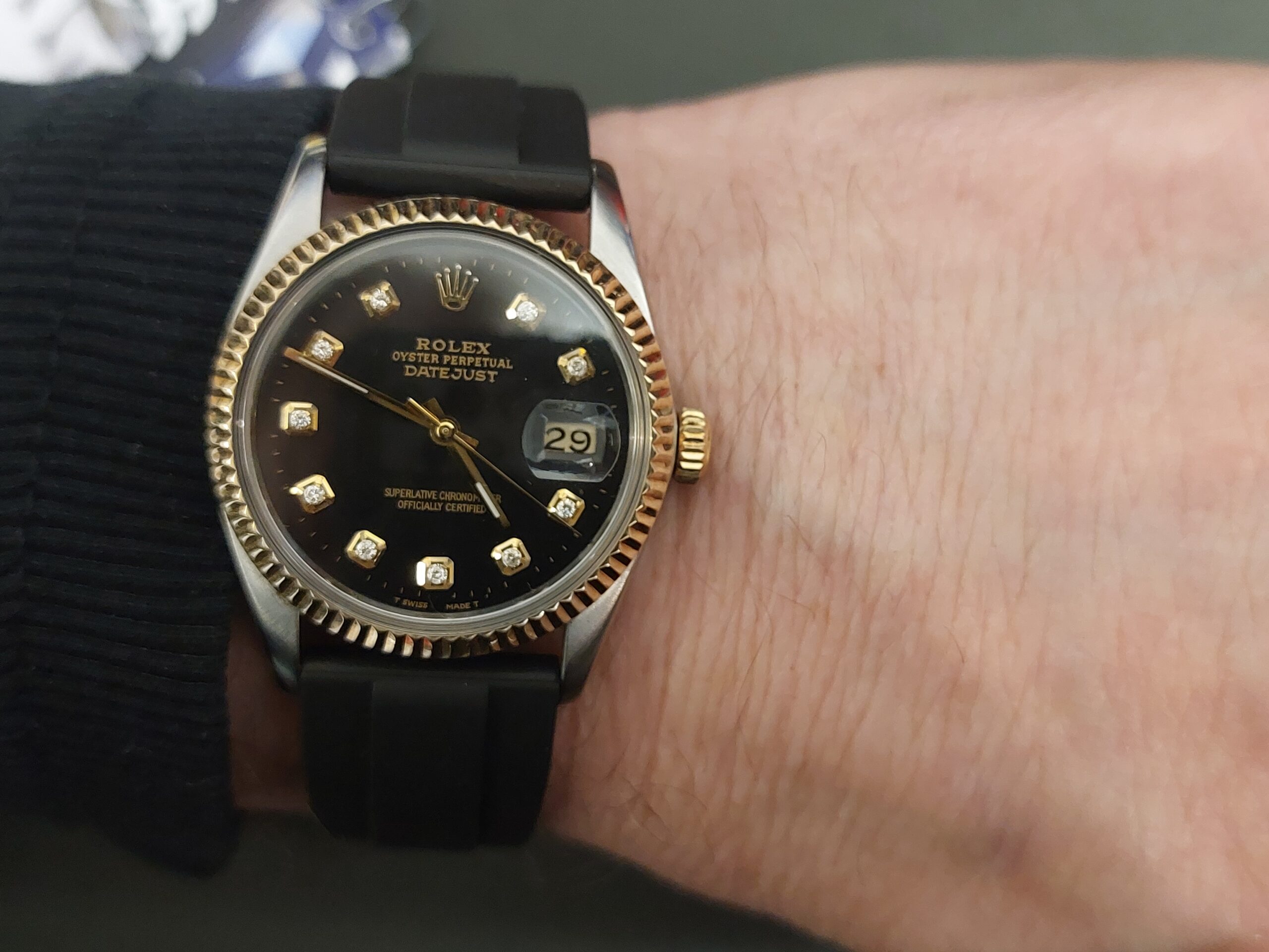 Rolex 16013 datejust 36mm S/steel & 18ct gold with Diamond dial ( great value ) - Image 13