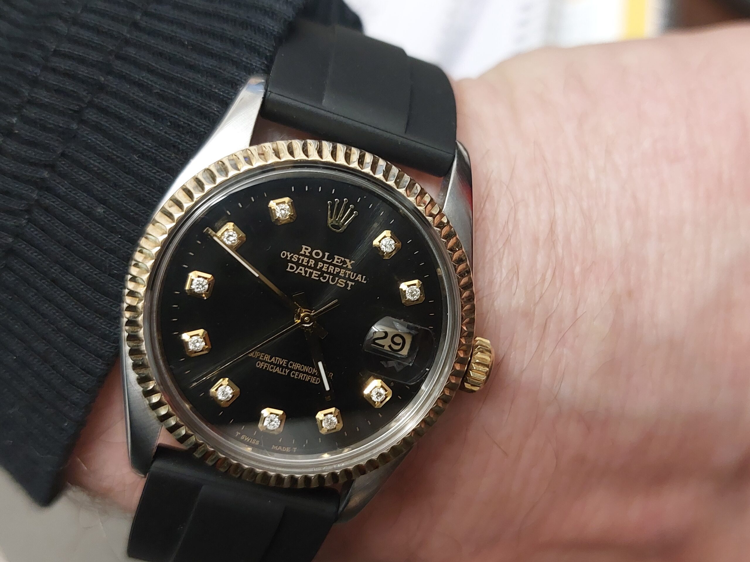 Rolex 16013 datejust 36mm S/steel & 18ct gold with Diamond dial ( great value ) - Image 14