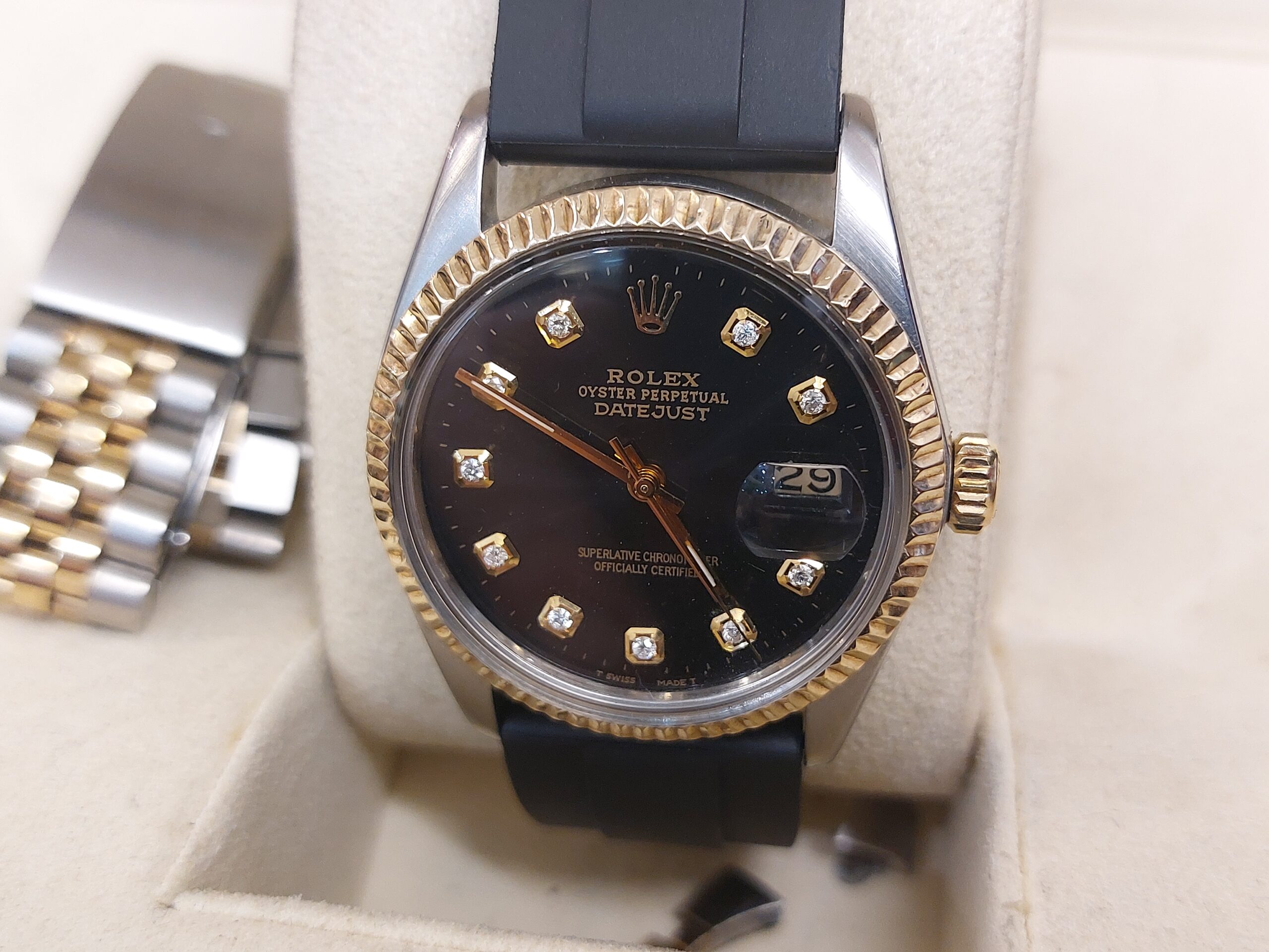 Rolex 16013 datejust 36mm S/steel & 18ct gold with Diamond dial ( great value ) - Image 2