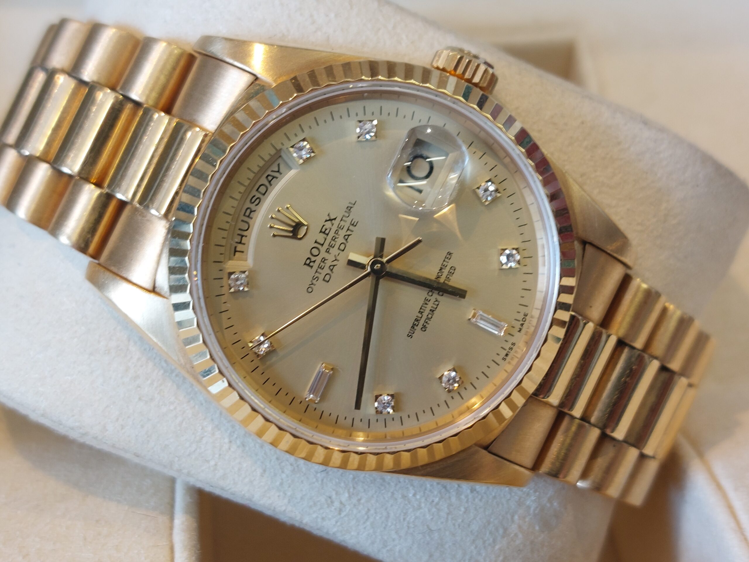 Rolex Oyster 36mm day date ref 18238 factory diamond dial Lovely watch full set - Image 3