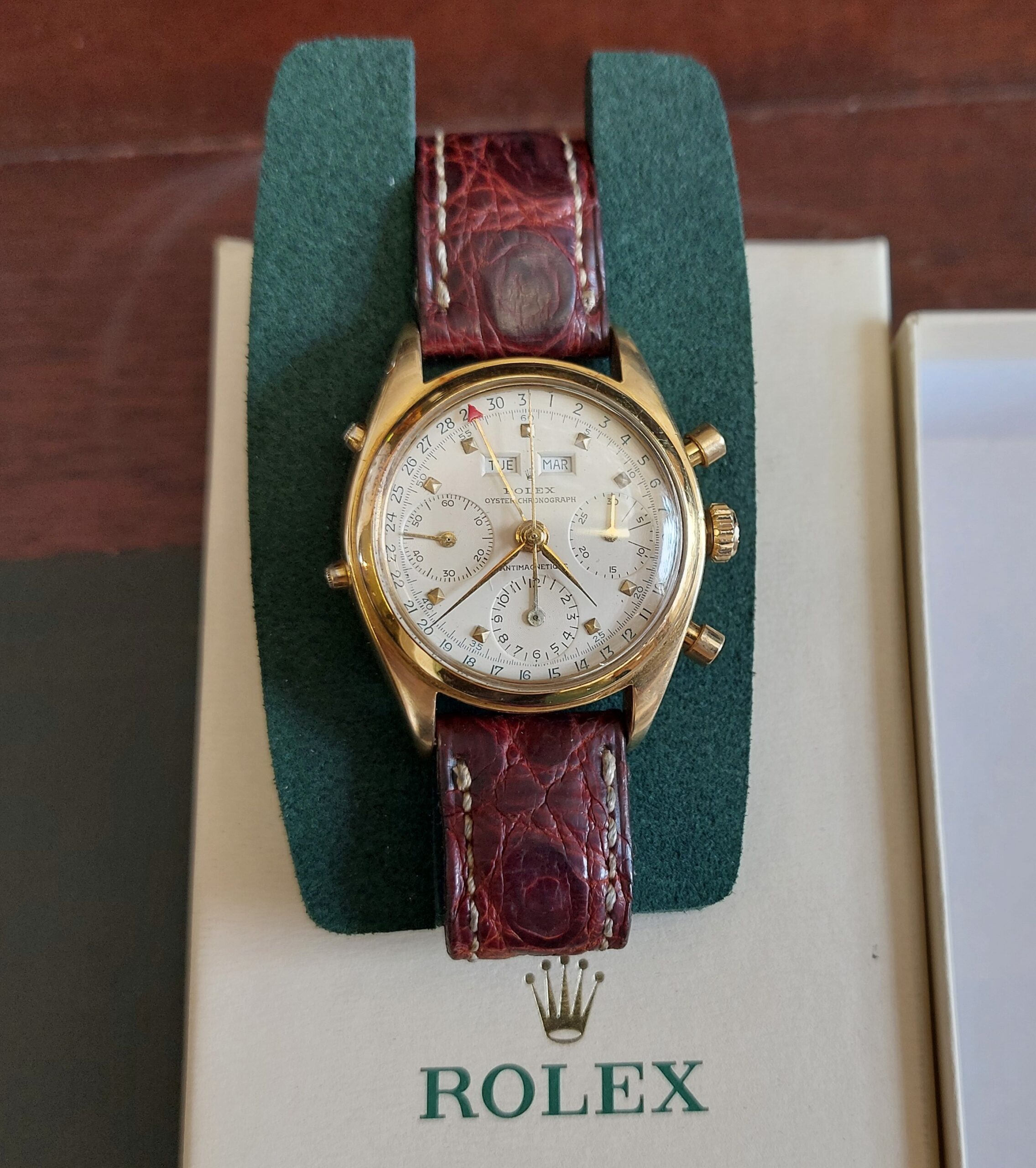 Rolex 6036 Datocompax chronograph ( Jean Claude Killy ) 1967 18ct gold - Image 13