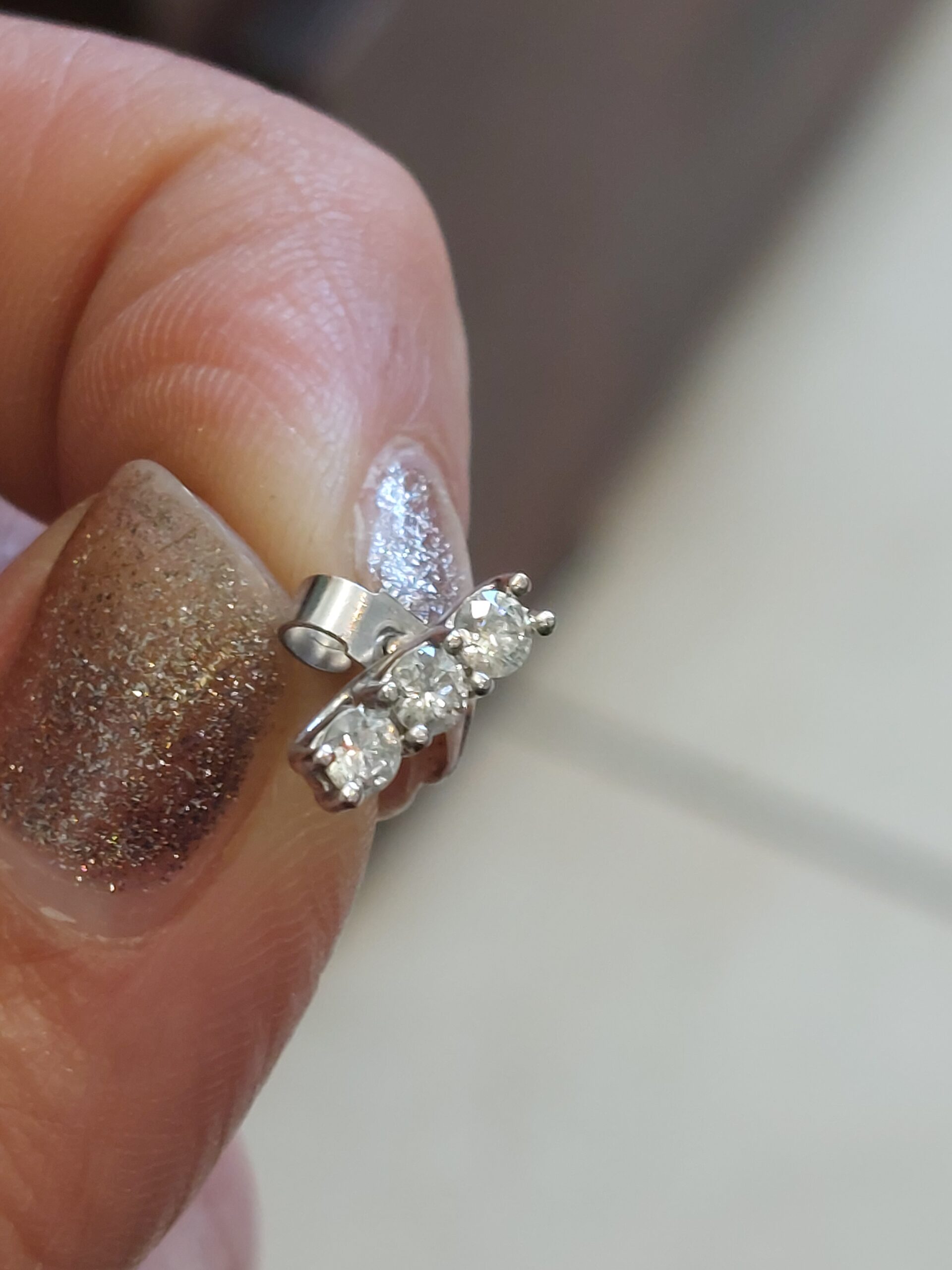 Platinum and Natural Diamond Earring and Pendant set - Stunning!!! - Image 7