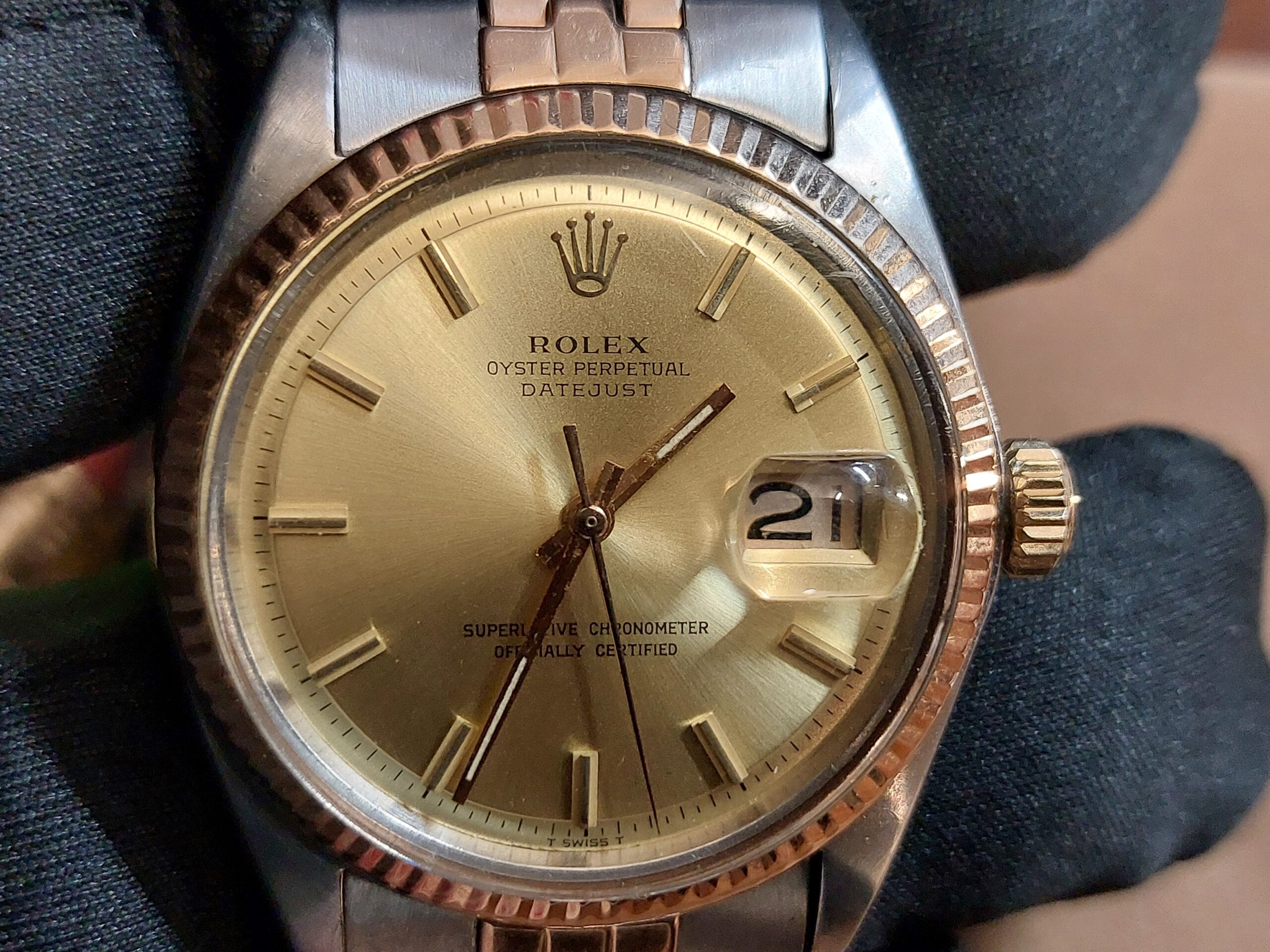Rolex 1601 36mm datejust 1973 Rose gold & steel (Lovely original vintage Rolex) - Image 10