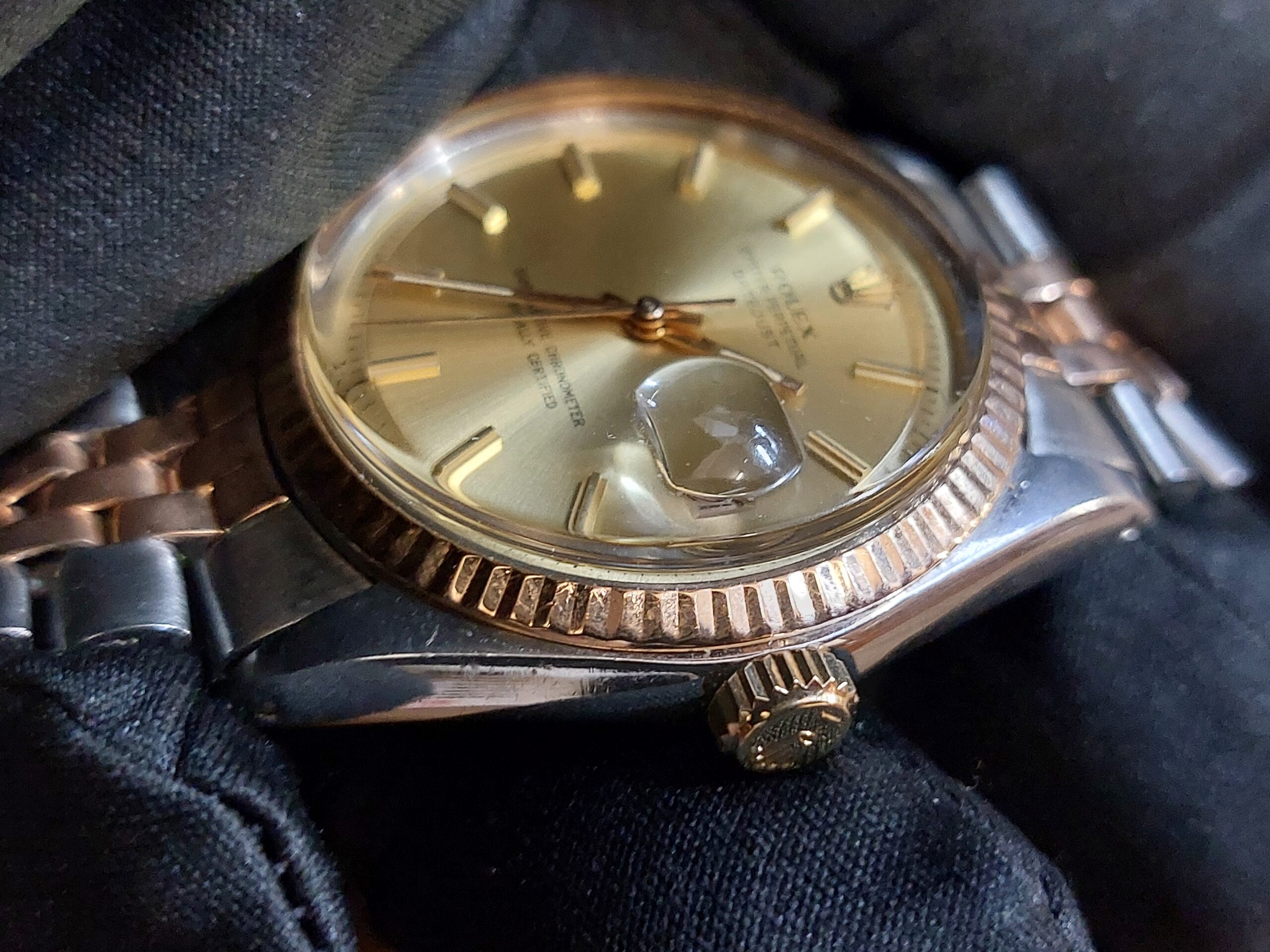Rolex 1601 36mm datejust 1973 Rose gold & steel (Lovely original vintage Rolex) - Image 11