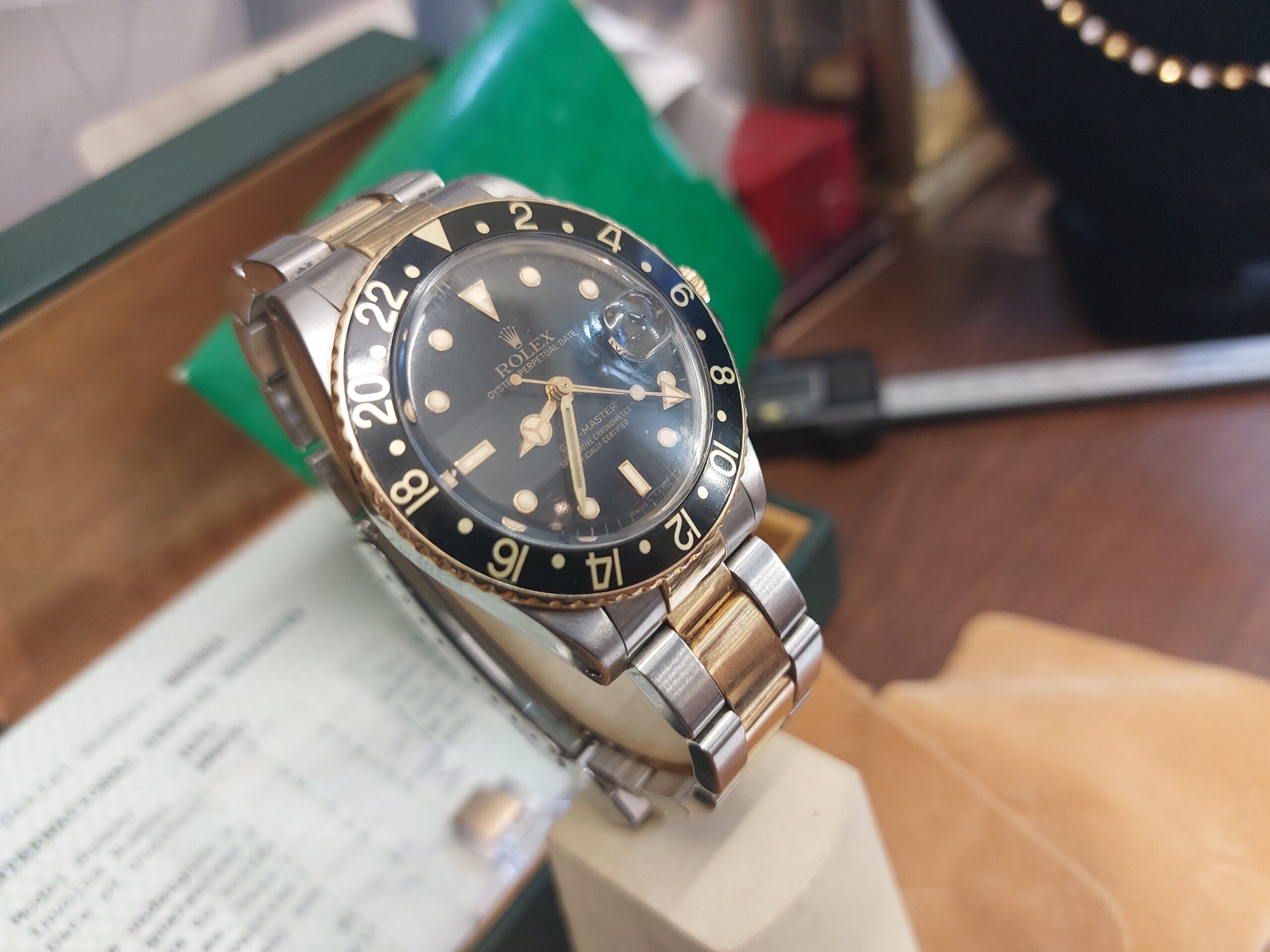 Vintage Rolex GMT Master II 1985 Ref:16753 Steel & gold ( nice vintage Rolex ) - Image 4
