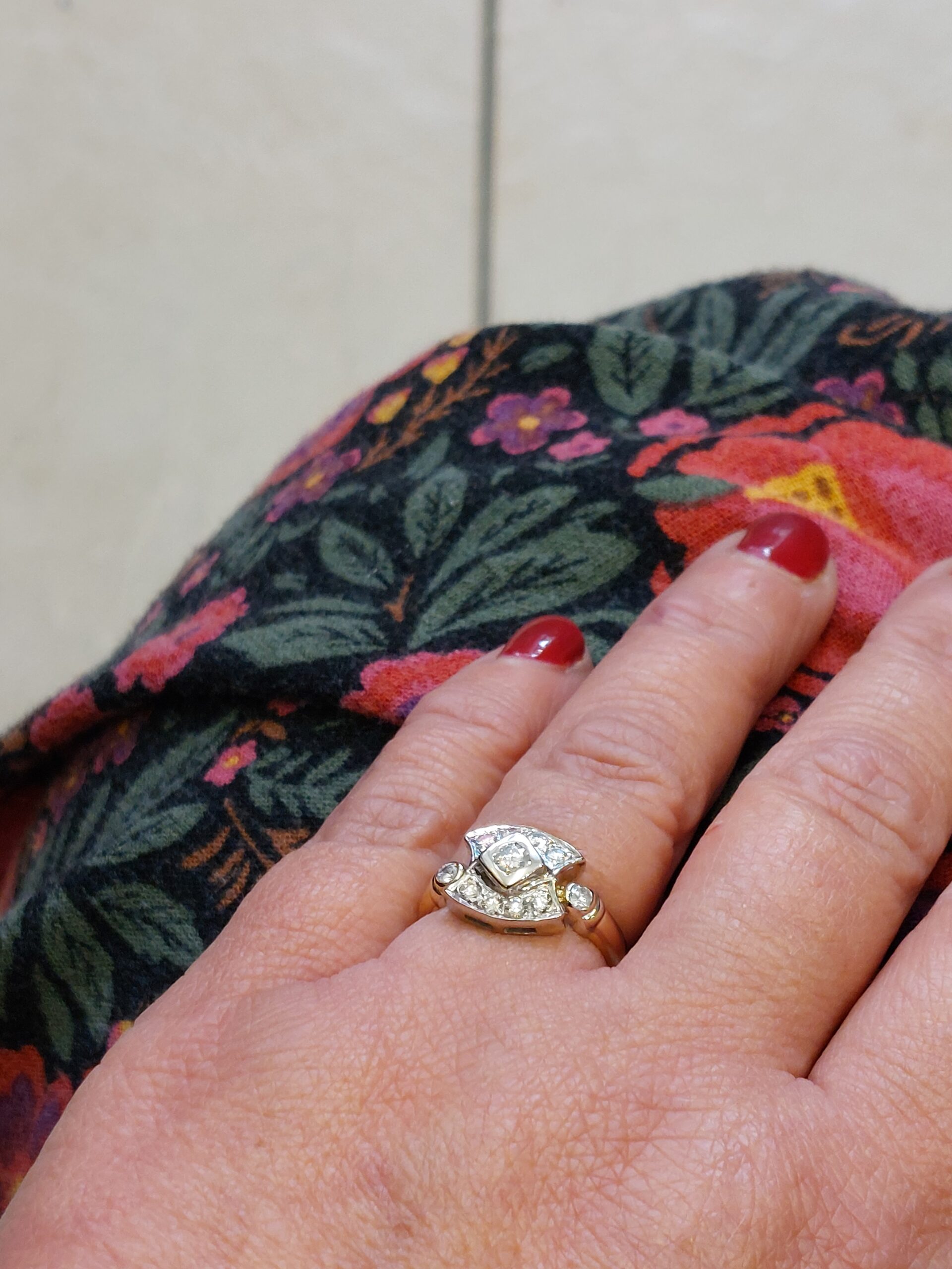 Bespoke 18ct Y/G & W/G Rub over Diamond Set Cluster - Simply Stunning - Image 9