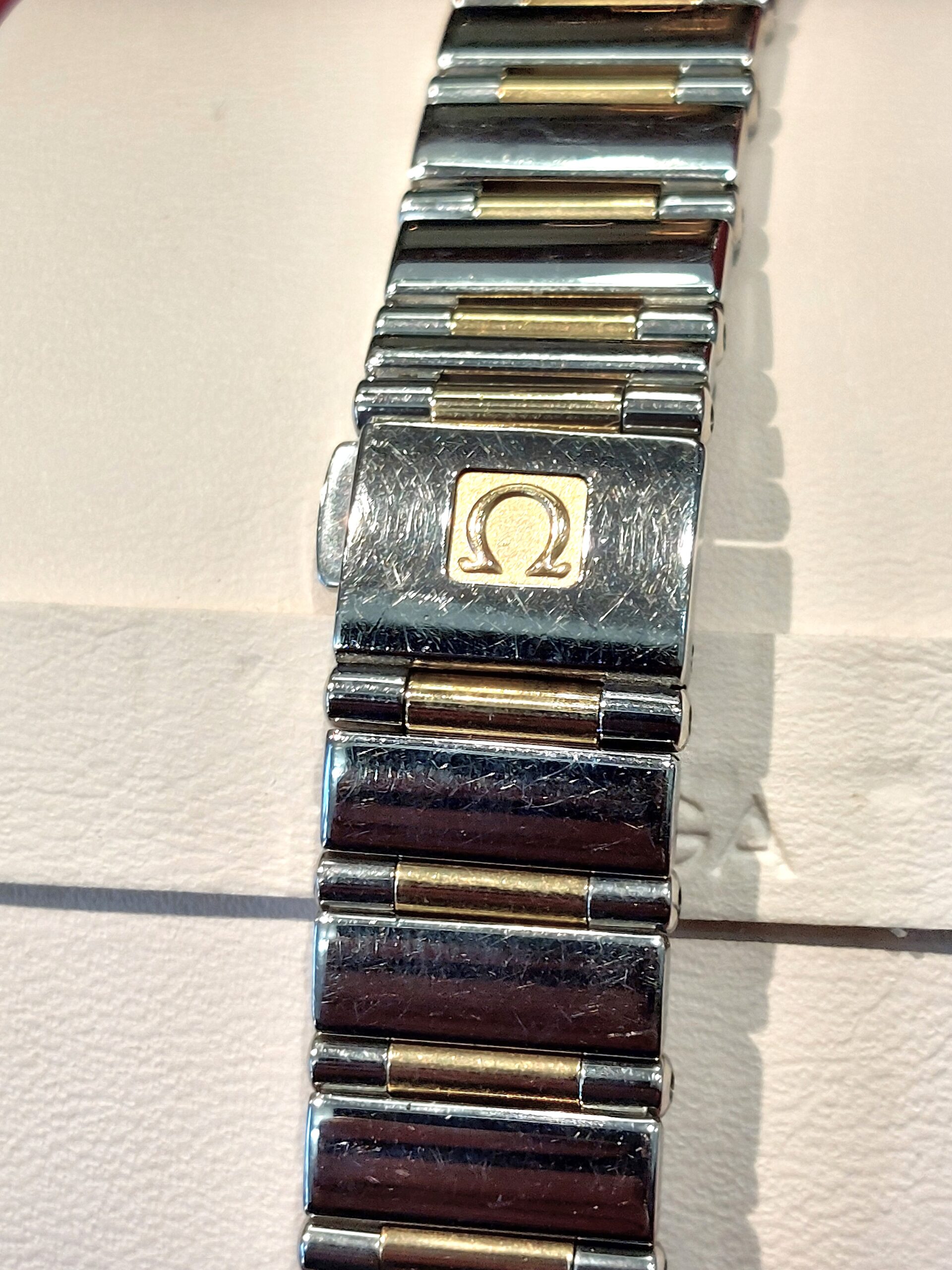 Stunning Ladies Omega Constellation Bi Metal 18k Yellow Gold, Factory Set VVS Diamond Dial and Hour Markers - Image 6