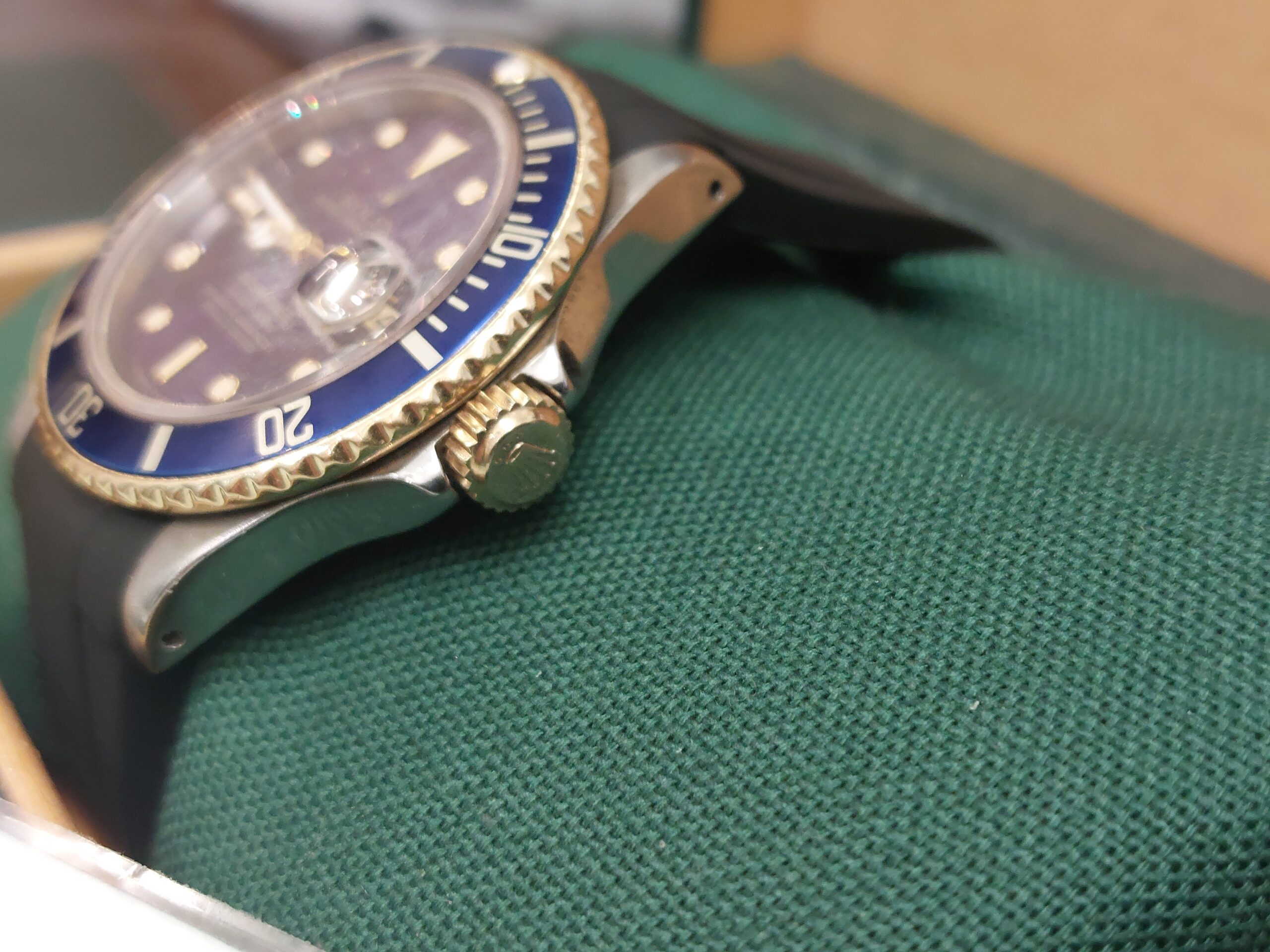 Rolex 16613 bluesy Sub-Mariner 1987 on a oysterflex ( cheapest in the uk ) - Image 5