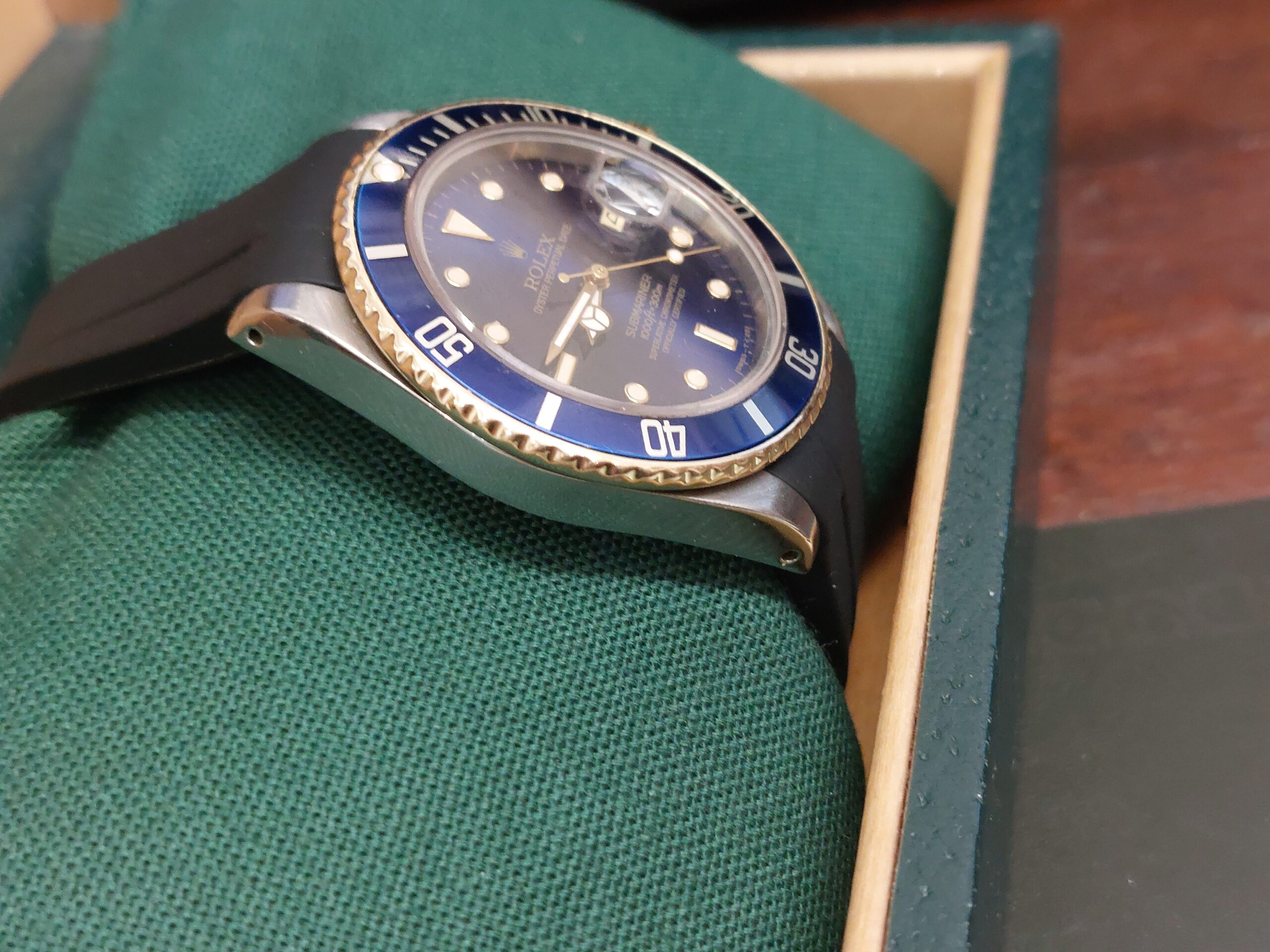 Rolex 16613 bluesy Sub-Mariner 1987 on a oysterflex ( cheapest in the uk ) - Image 8