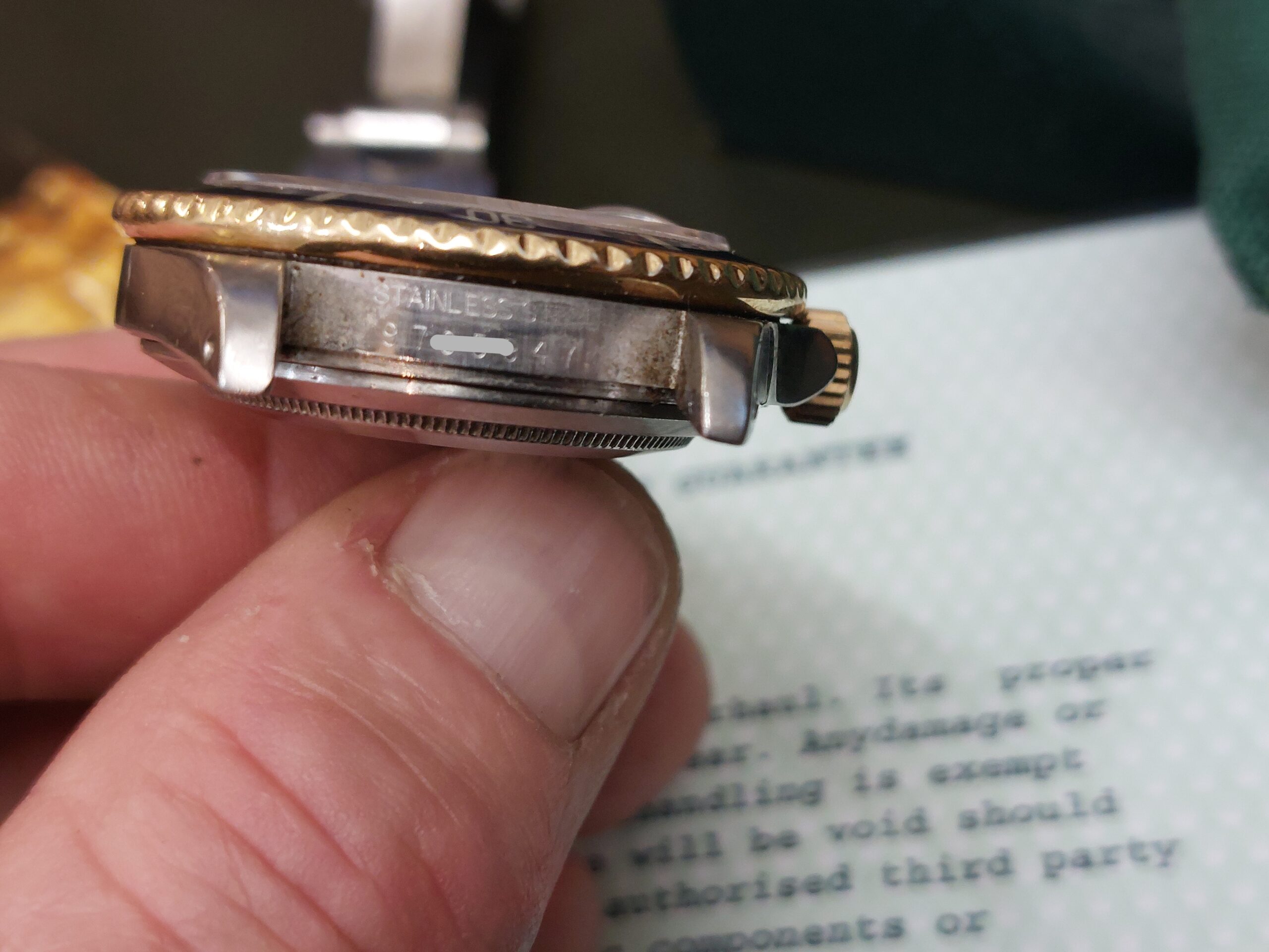 Rolex 16613 bluesy Sub-Mariner 1987 on a oysterflex ( cheapest in the uk ) - Image 9