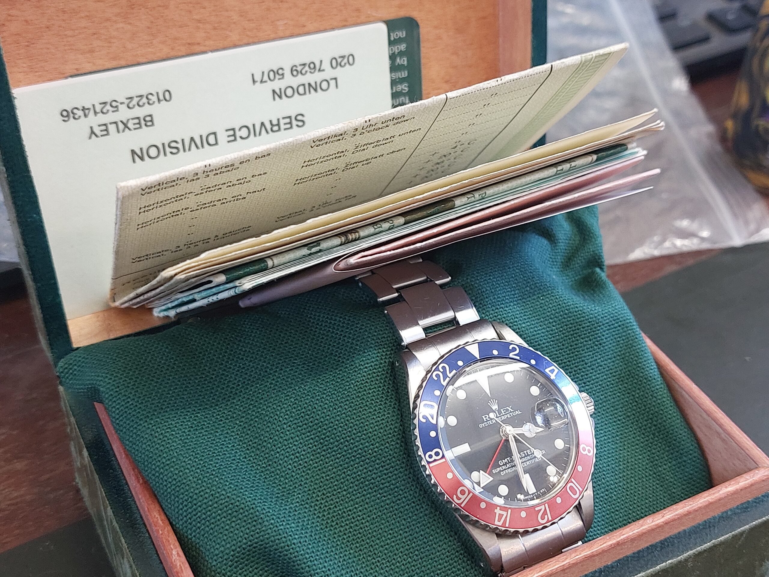 Rolex GMT master Pepsi 1961 PAN AM Eagle beak with full set ( A rare watch ) - Image 2
