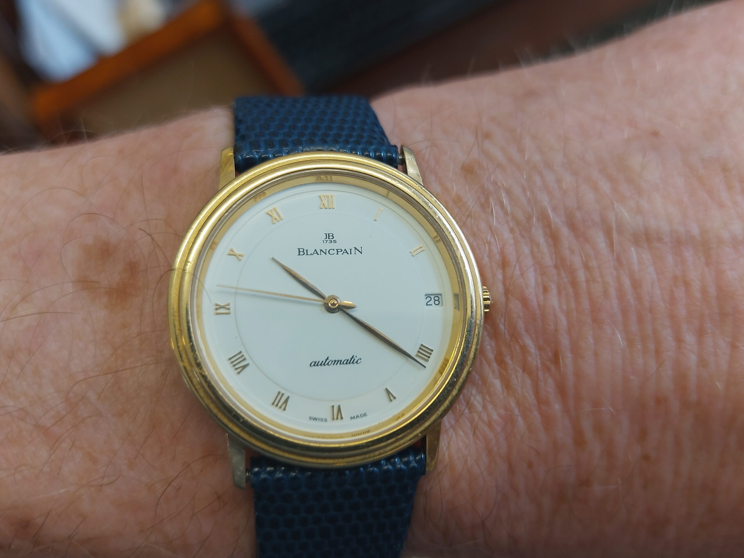Blancpain Villeret 18ct Automatic ref: 460095 1989 ( full set beautiful watch ) - Image 3