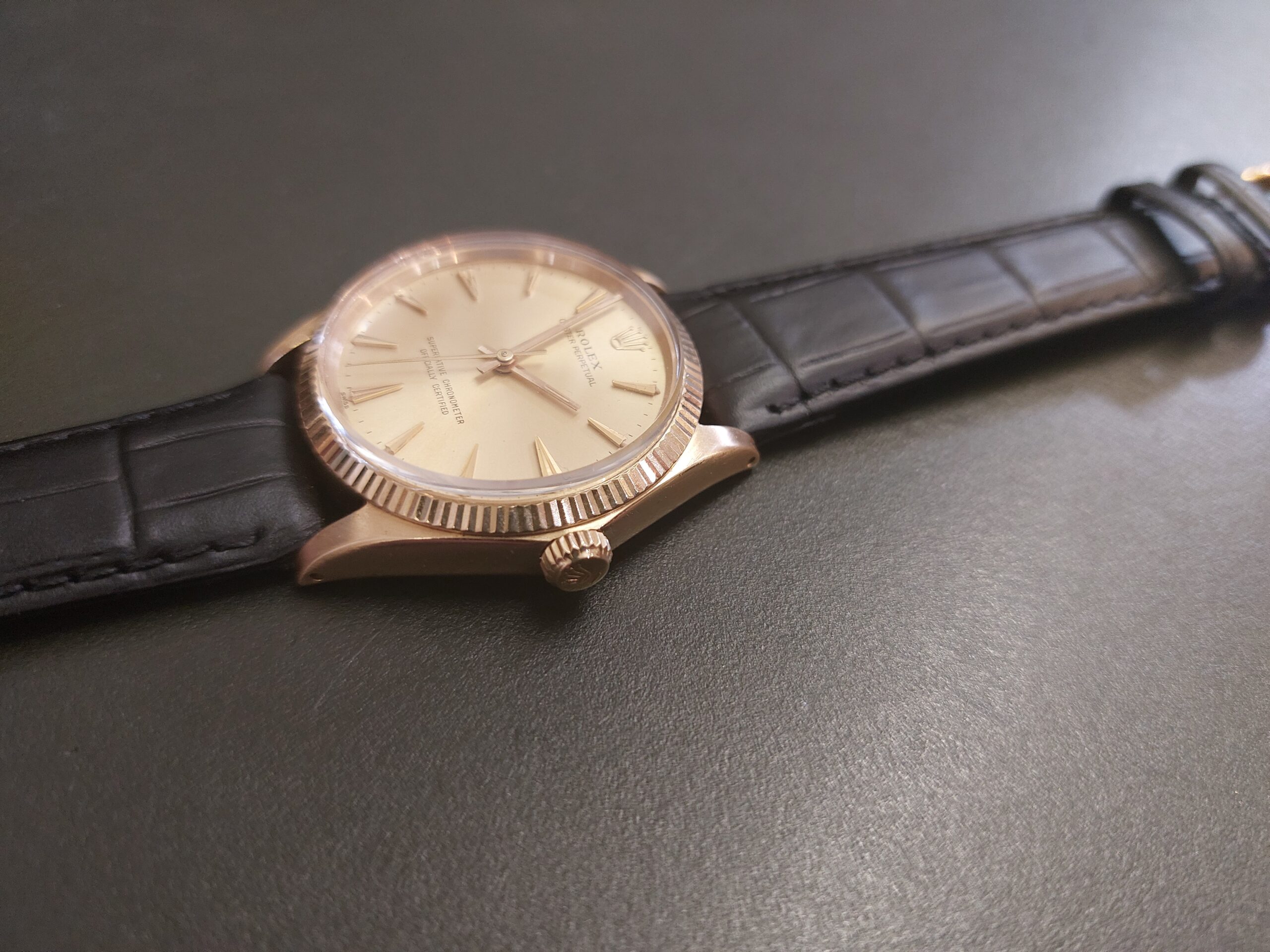 Rolex 1005 Oyster perpetual 1966 18ct gold ( Lovely original vintage Rolex ) - Image 2