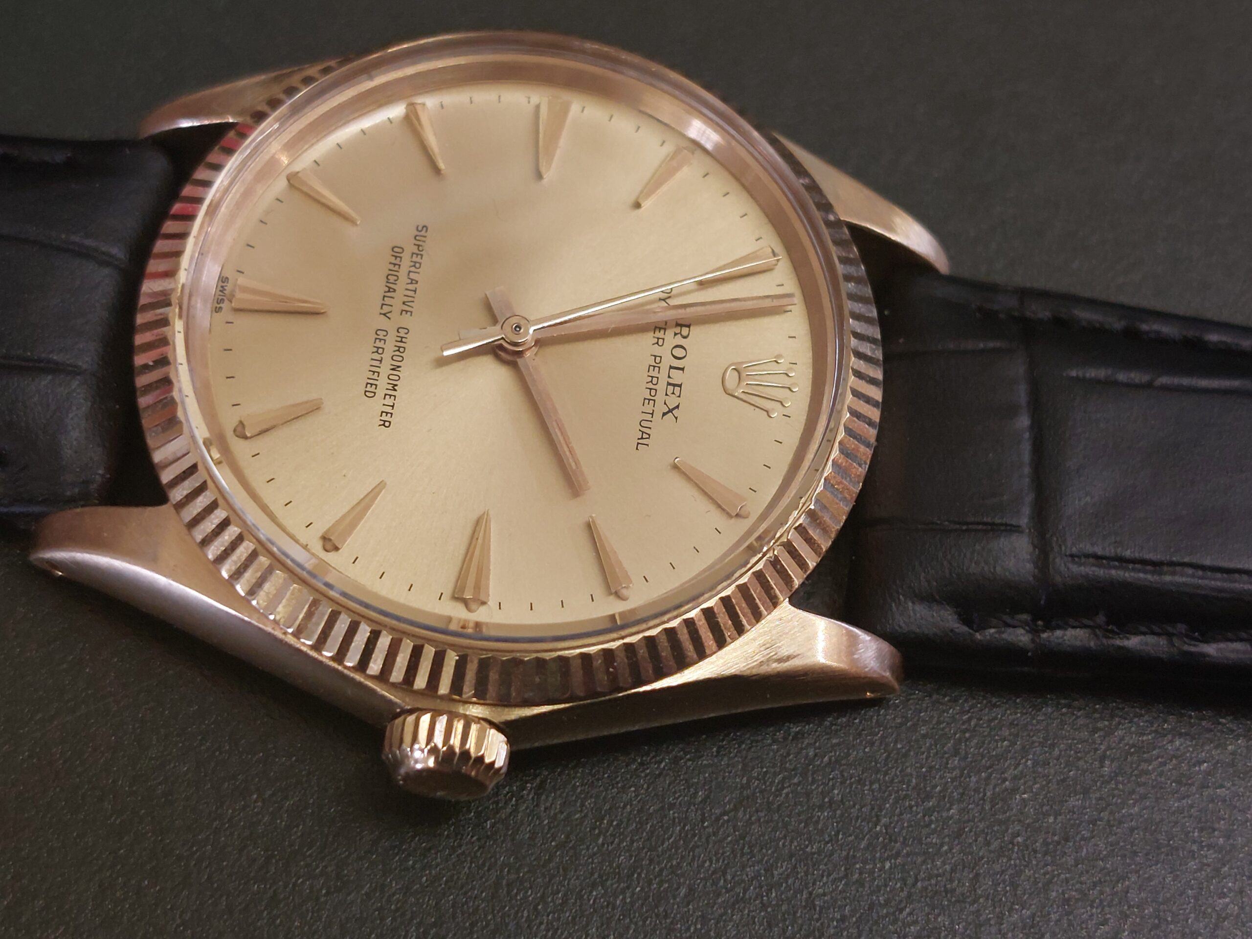 Rolex 1005 Oyster perpetual 1966 18ct gold ( Lovely original vintage Rolex ) - Image 4