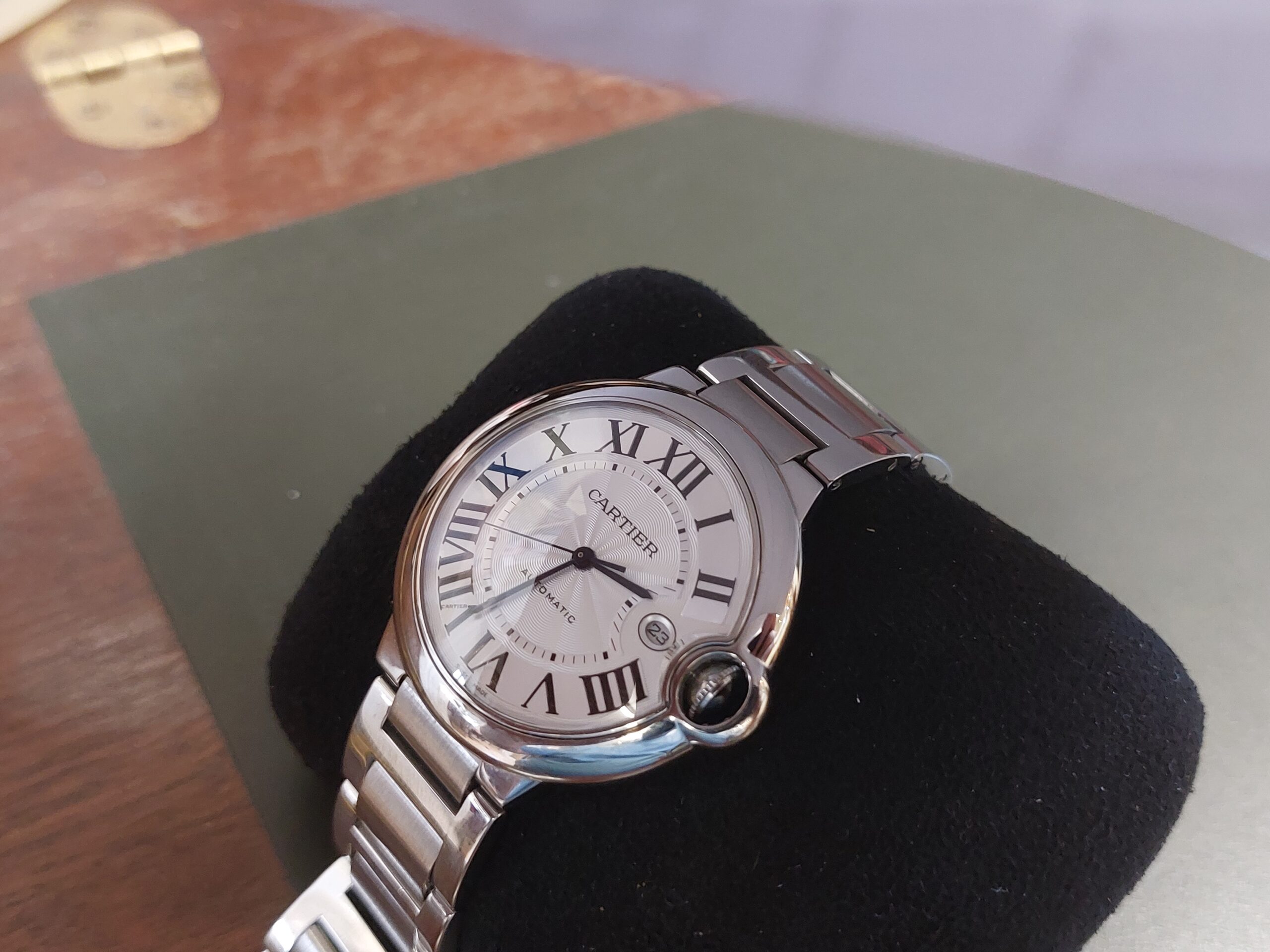 Cartier Ballon bleu 42mm s/steel Automatic 2016 superb condition (Box & Card ) - Image 6