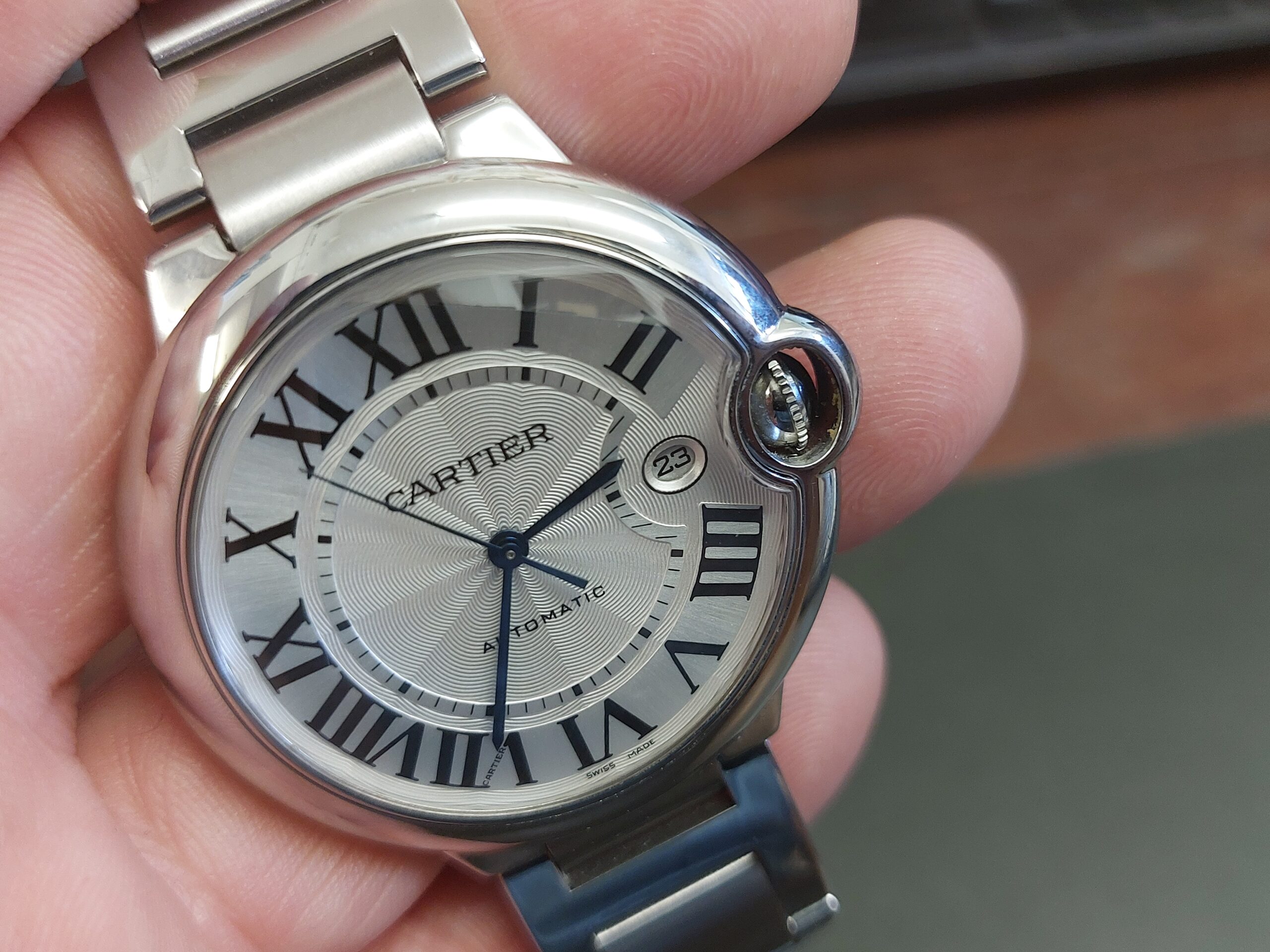 Cartier Ballon bleu 42mm s/steel Automatic 2016 superb condition (Box & Card ) - Image 12