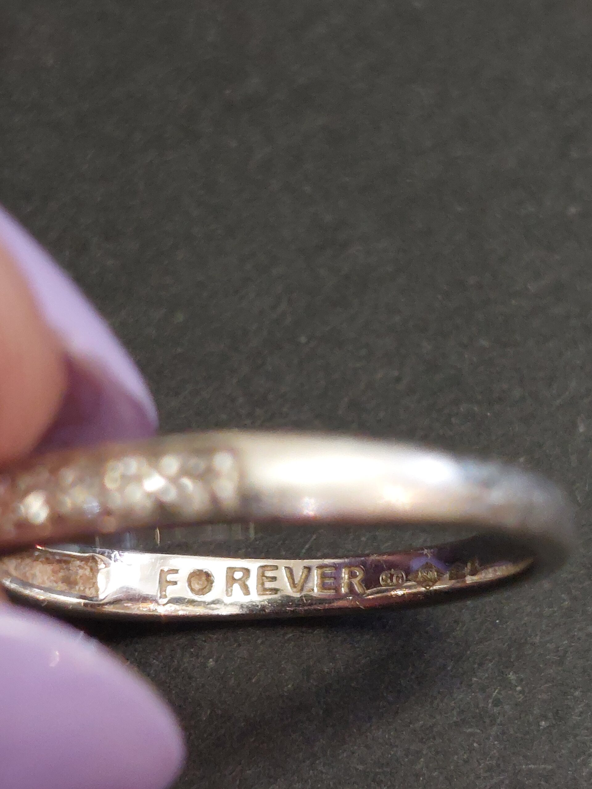 Forever Diamond Platinum Solitaire with Diamond Set Shoulders - Image 7